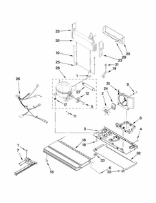 Unit Parts Diagram and Parts List for GB2026LEKS7  Amana Refrigerator