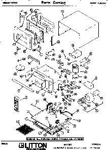 Replacement Parts Diagram and Parts List for 70 2008 Amana Microwave