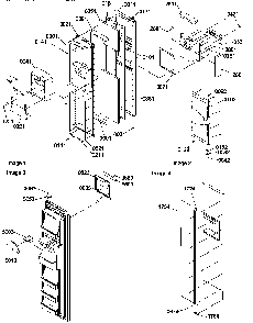 Freezer Door Diagram and Parts List for SRDE327S3E-P1307106WE  Amana Refrigerator