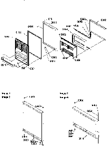 Door Assemblies Diagram and Parts List for TR18VL-P1307401WL  Amana Refrigerator