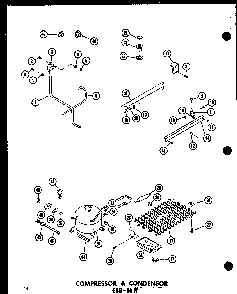 Section 3 Diagram and Parts List for ESRC316B-L-P73500-1WL  Amana Refrigerator