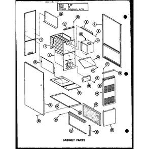Cabinet Parts 3 Diagram and Parts List for GH-105E-3 P96324-9F Amana Furnace