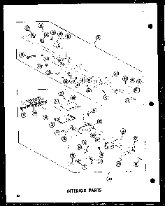 Interior Parts Diagram and Parts List for RC-10PB P71304-2M Amana Microwave