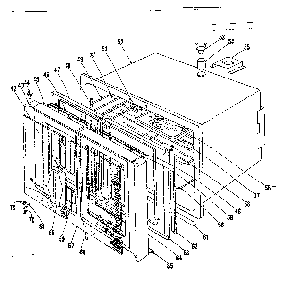 Oven Section Diagram and Parts List for 1019036400  Kenmore Range