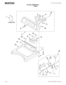 Part Location Diagram of WPW10338343 Whirlpool Console