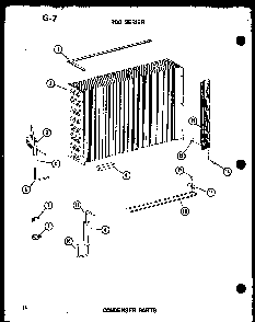 Condenser Parts Diagram and Parts List for 218-3EWS P55417-80R Amana Air Conditioner