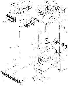 Refrigerator/freezer Controls And Cabinet Parts Diagram and Parts List for SZDE27N-P1162202W  Amana Refrigerator