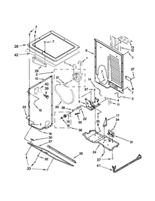 Dryer Cabinet And Motor Parts Diagram and Parts List for MGT3800XW2  Maytag Washer Dryer Combo