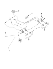 Manifold Parts Diagram and Parts List for JDS8850BDW18  Jenn-Air Range
