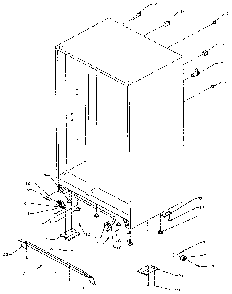 Drain, Rollers, And Cabinet Back Diagram and Parts List for SX22N-P1162703W  Amana Refrigerator