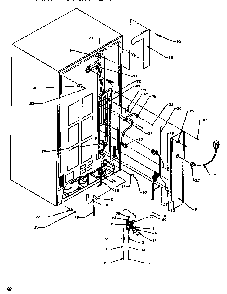 Cabinet Back Diagram and Parts List for SSD522SW-P1184702WW  Amana Refrigerator