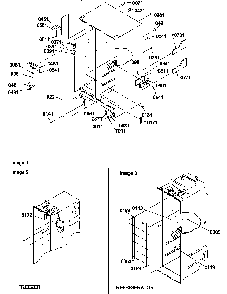 Cabinet Parts Diagram and Parts List for SBDE522VW-P1320305WW  Amana Refrigerator