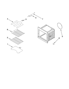 Internal Oven Parts Diagram and Parts List for MEW5527DDW16  Maytag Wall Oven