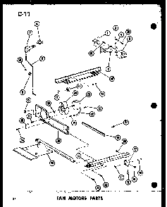 Fan Motors Parts Diagram and Parts List for TC18D-L-P74660-5WL  Amana Refrigerator