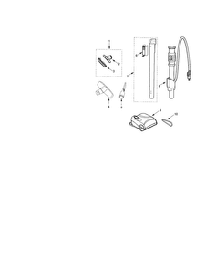 Attachments Diagram and Parts List for 11627515700  Kenmore Canister Vacuum
