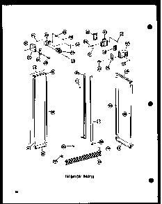 Interior Parts Diagram and Parts List for SRN22G-A-P60201-36WA  Amana Refrigerator