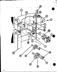 Control Assembly Diagram and Parts List for ARCF24U01BC P9917924C Amana Air Conditioner