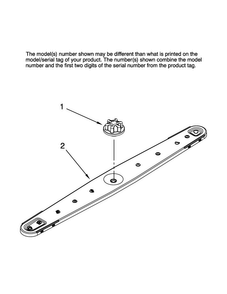 Lower Washarm Parts Diagram and Parts List for MDBM601AWB3  Maytag Dishwasher