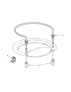 Heater Parts Diagram and Parts List for MDB6769PAW4  Maytag Dishwasher