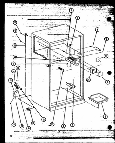 (tli22m/p7858525w) Diagram and Parts List for TLI22M-P7858524W  Amana Refrigerator