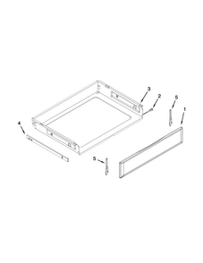 Drawer Parts Diagram and Parts List for MER8650ES0  Maytag Range