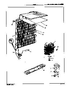 Unit Compartment & System Diagram and Parts List for RC5HB E8S00 Maytag Refrigerator