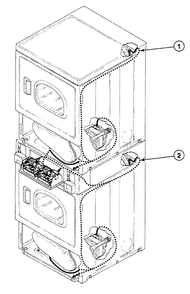 Harnesses 2 Diagram and Parts List for SSEZ07LF  Speed Queen Dryer