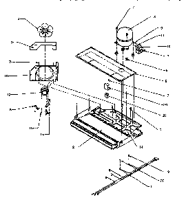 Compressor Compartment Diagram and Parts List for TSI18A5W-P1188201WW  Amana Refrigerator