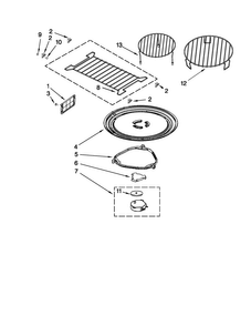 Part Location Diagram of WP8206264 Whirlpool Rack, Grill