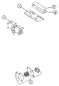 Blower Motor Diagram and Parts List for M436W  Jenn-Air Microwave