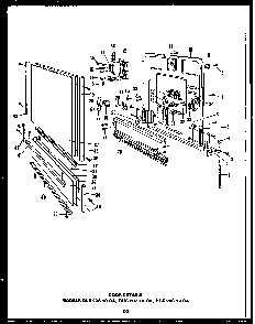 Section 19 Diagram and Parts List for DCS211-1H-OA  Caloric Dishwasher