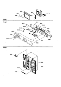 Dispenser Cover/electronic Bracket/grille Diagram and Parts List for SXD23VL-P1315301WL  Amana Refrigerator