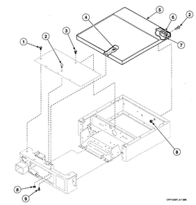 Cabinet Top Diagram and Parts List for SSE107LF99L7  Speed Queen Dryer