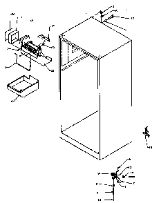 Ice Maker And Related Parts Diagram and Parts List for 85165-P1117113WE  Amana Refrigerator