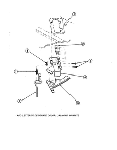 Out-of-balance Switch Diagram and Parts List for CW8203W2-PCW8203W2B  Crosley Washer