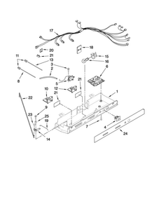 Control Parts Diagram and Parts List for MSD2272VES01  Maytag Refrigerator