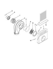 Blower Unit Parts Diagram and Parts List for CVEX4100B19  Jenn-Air Cooktop