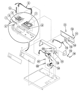 Controls Assy Diagram and Parts List for SDGC09QJ  Speed Queen Dryer