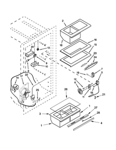 Liner Parts Diagram and Parts List for 5VML88TRAS00  Maytag Refrigerator