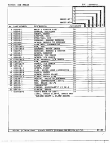Ice Maker Page 2 Diagram and Parts List for HMG191470  Admiral Refrigerator