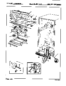 Fresh Food Compartment Diagram and Parts List for RB21JN-4A 9A24A Magic Chef Refrigerator