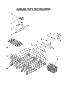Lower Rack Parts Diagram and Parts List for MDB7851AWQ41  Maytag Dishwasher