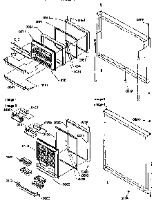 Door Assemblies Diagram and Parts List for 67272-P1311001WW  Amana Refrigerator
