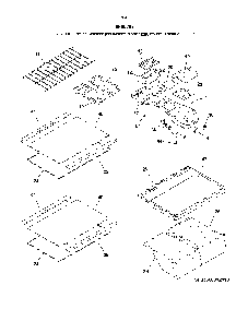 Shelves Diagram and Parts List for 25360319415  Kenmore Refrigerator