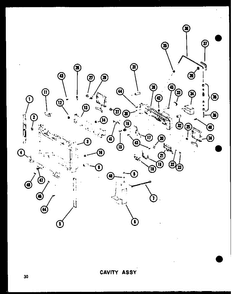 Wiring Harness/heater, Cavity Diagram and Parts List for SRI19B-C-P73320-48WC  Amana Refrigerator