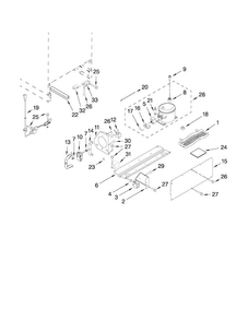 Unit Parts Diagram and Parts List for JUB248LBCX02  Jenn-Air Wine and Beverage Cooler