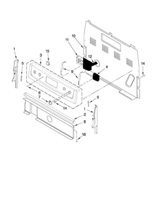 Part Location Diagram of WPW10476673 Whirlpool Electric Control Board