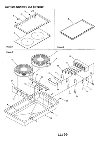None Diagram and Parts List for CC12HRW-P1100206SW  Amana Range