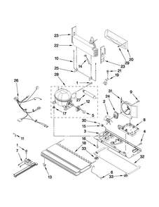 Unit Parts Diagram and Parts List for 5GFC20PRYW0  Maytag Refrigerator