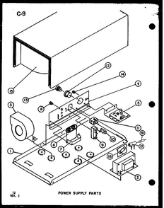 Transformer/capacitor Diagram and Parts List for MRR-1000-P85514-4S  Amana Microwave Oven Combo